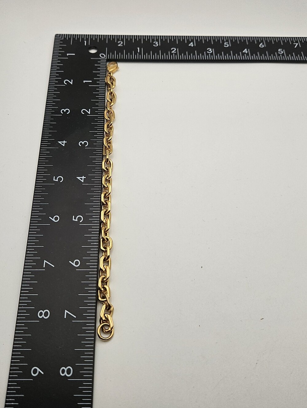 Monet Chain Bracelet Gold Tone Size 6.5 Jewelry Vintage - Picture 8 of 8